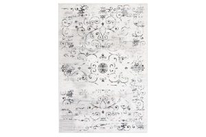 Cambridge C370A White and Grey Distressed Area Rug