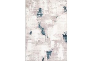Glamour Faded Beige Navy Area Rug