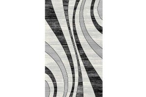 Ibiza Grey and Black Area Rug