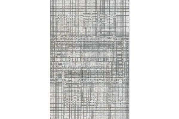 Rome Woven White Grey Area Rug
