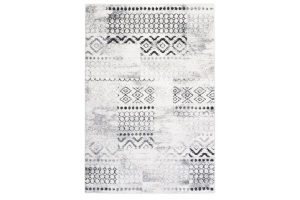 Cambridge Grey and White Area Rug