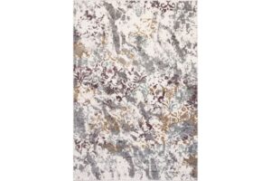 La Perla 0044 L Grey White Area Rug