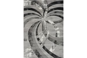Black Swirl Bristol Area Rug