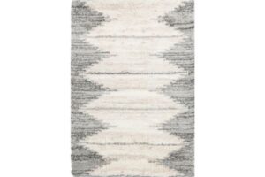 Fresno Off White and Grey Area Rug