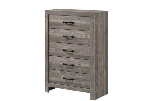 Charlotte Modern Farmhouse Bedroom Set with LED Lights & USB Ports - Image 4