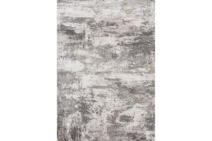 Fancy Grey/Gold Area Rug