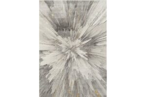 Fancy Grey Splatter Area Rug