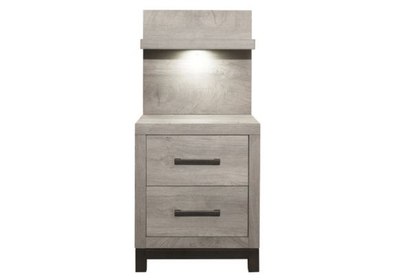 Piered Modern Bedroom Set with Optional LED Panels – Queen or King - Image 8