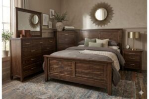 Scarlett Solid Pine Bedroom Set
