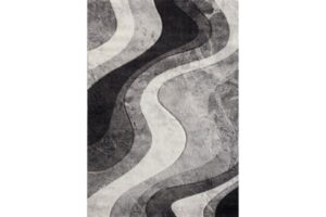 Diamond Black & Grey Area Rug