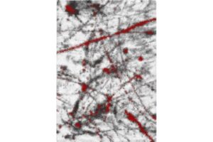 Boston P844A WHITE-RED Area Rug