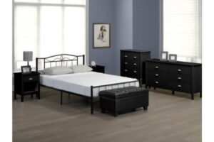 T2310 Black Metal Platform Bed
