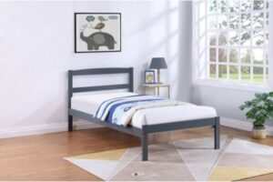 416G Grey Wood Platform Bed