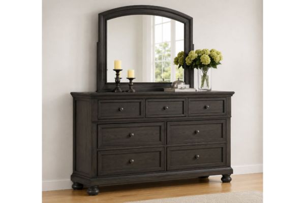 Dark Grey Sleigh Storage Bedroom Set - Image 3
