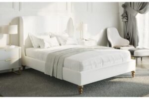 T2196 Grey Upholstered Platform Bed