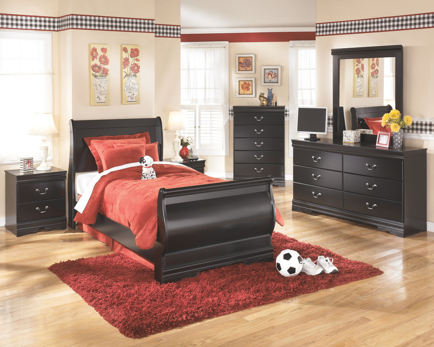 Huey Vineyard - Sleigh Bed - Image 6
