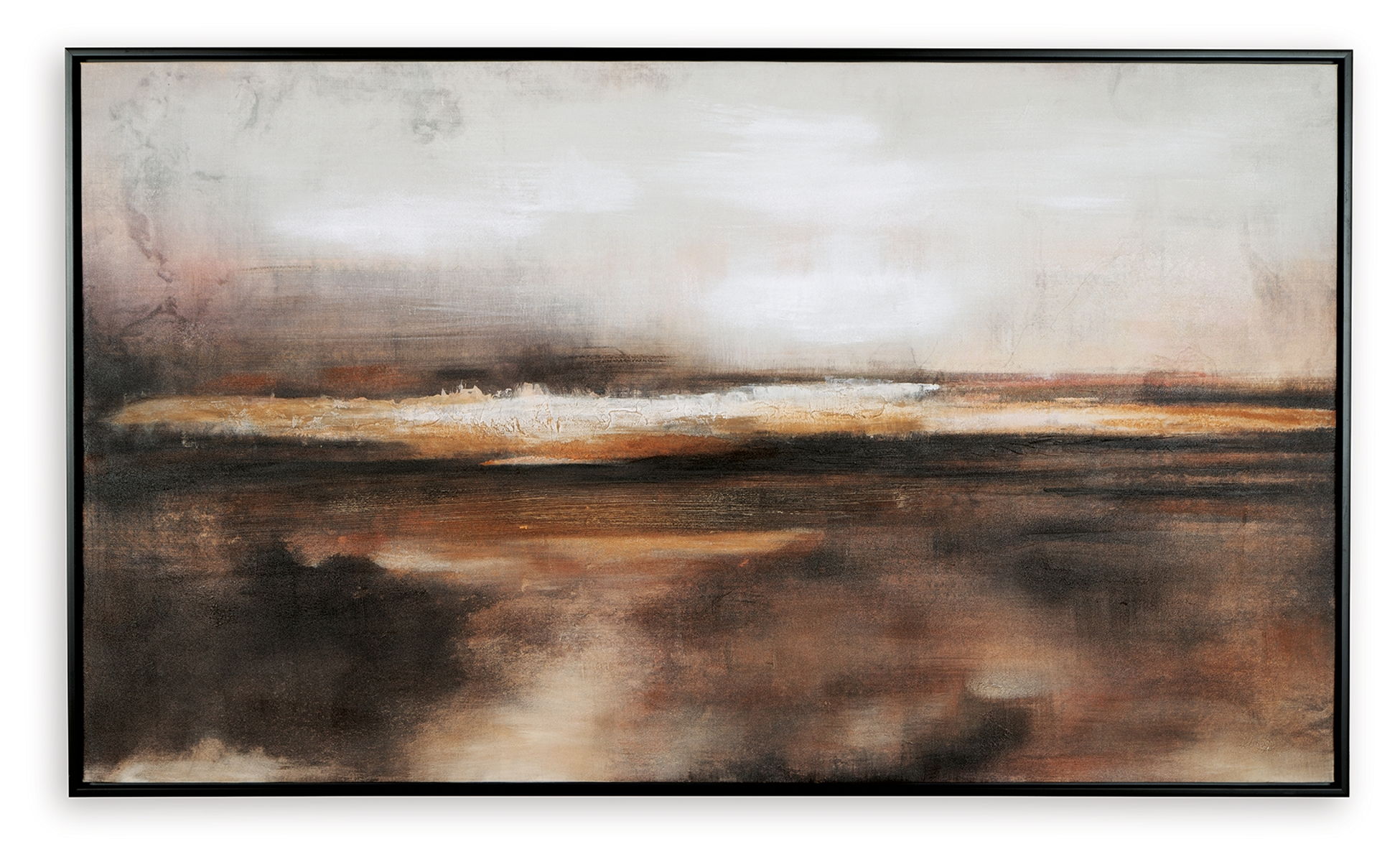 Drewland - Wall Art - Black / Brown / Orange - Image 3