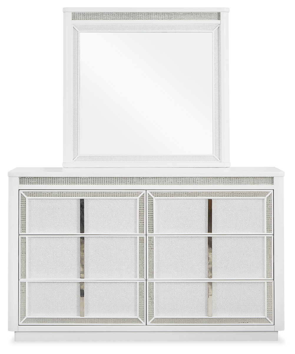Chalanna - Dresser And Mirror - White - Image 3