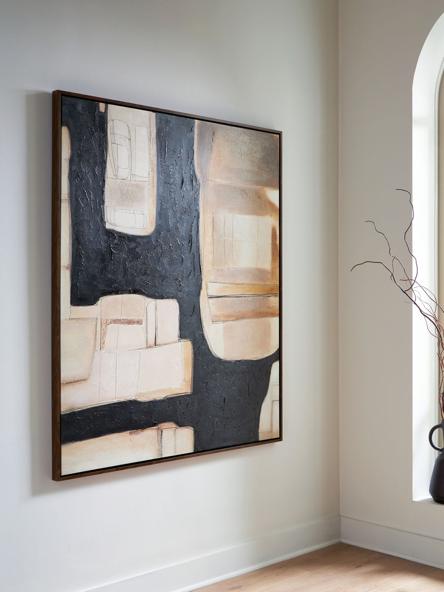 Feyville - Wall Art - Black / Brown / Cream - Image 4