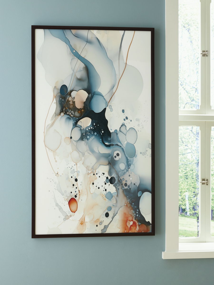 Foxenburg - Wall Art - Blue / Amber / White - Image 2