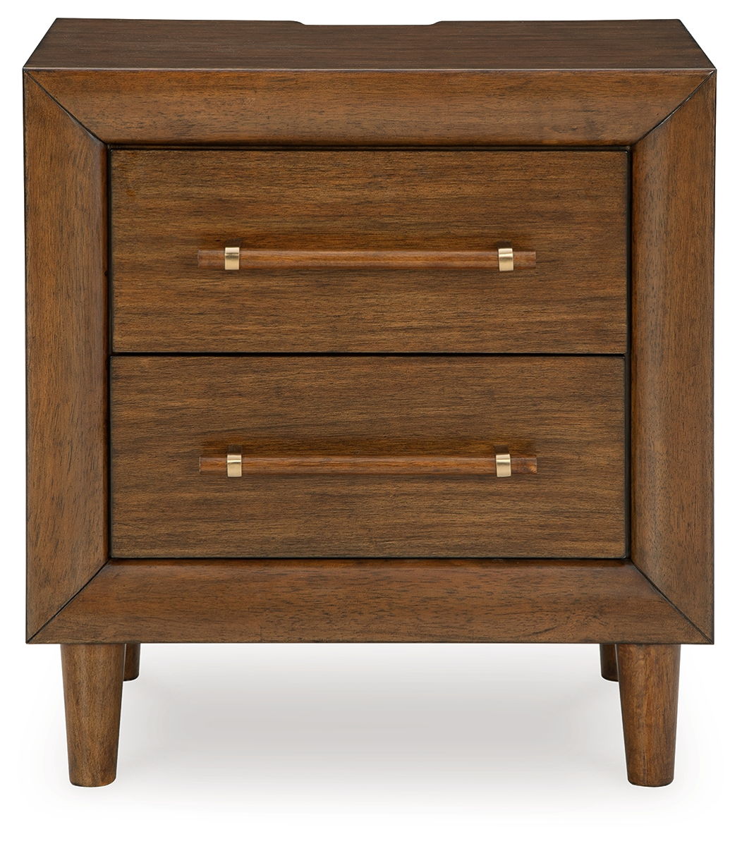 Lyncott - Two Drawer Night Stand - Brown - Image 3