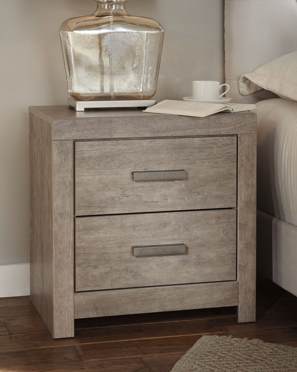 Culverbach - Two Drawer Night Stand - Gray - Image 4