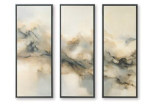 Larrondale - Wall Art Set (Set of 3) - Black / Gray / Brown