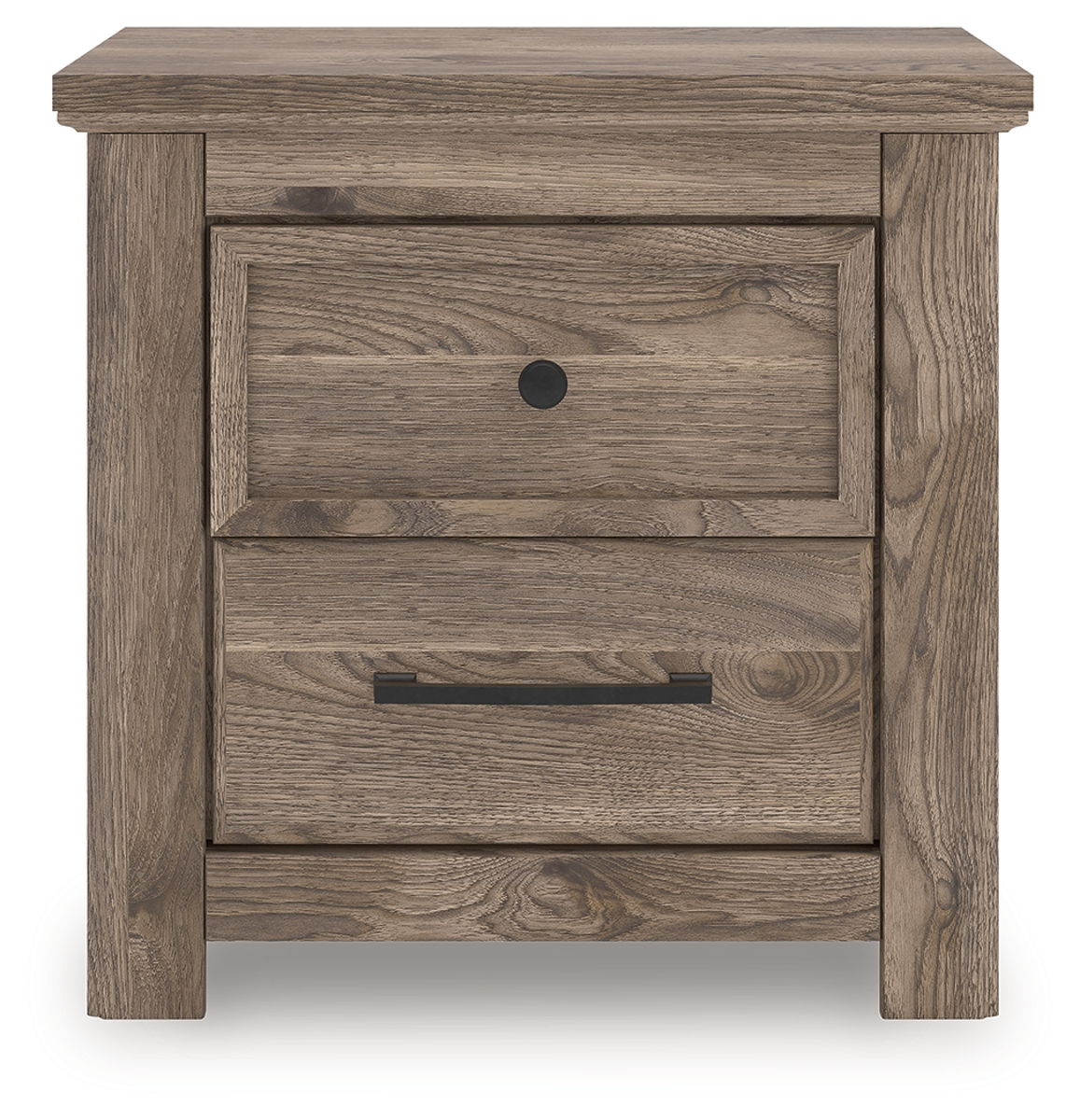 Rusticott - Two Drawer Night Stand - Brown - Image 2