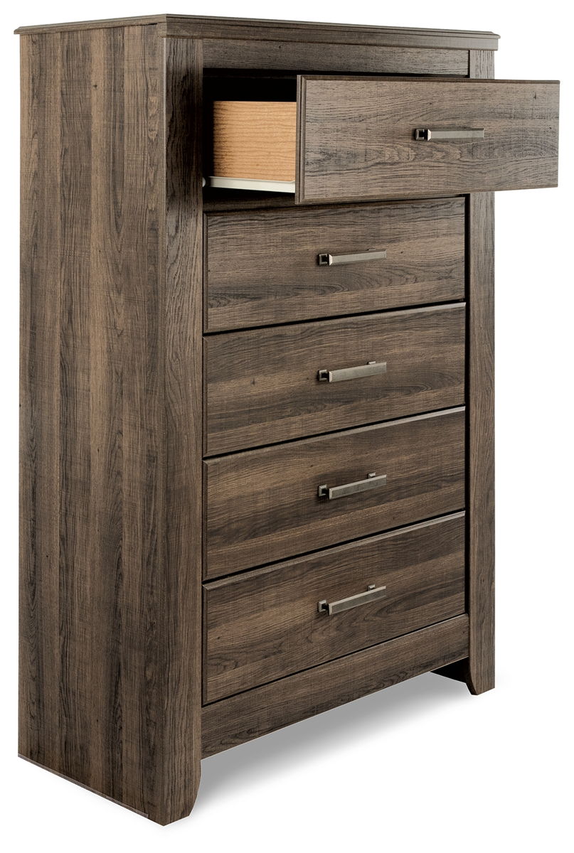 Juararo - Five Drawer Chest - Dark Brown - Image 3