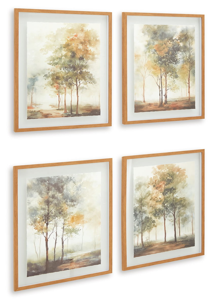 Bryneford - Wall Art Set (Set of 4) - Multi - Image 3