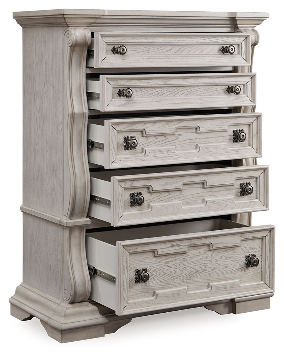 Bruchandi - Five Drawer Chest - Antique White - Image 4