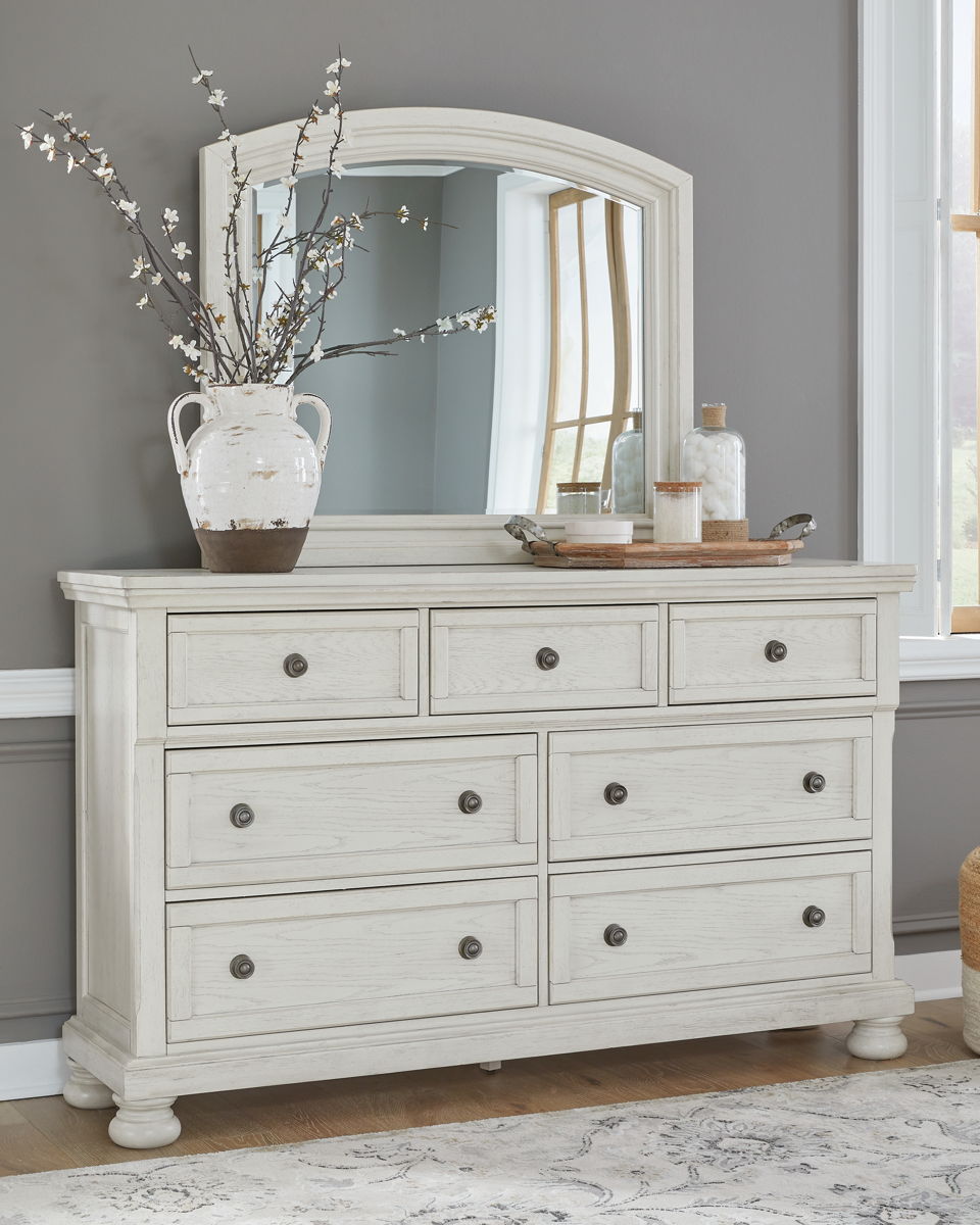 Robbinsdale - Dresser, Mirror - Antique White - Image 3