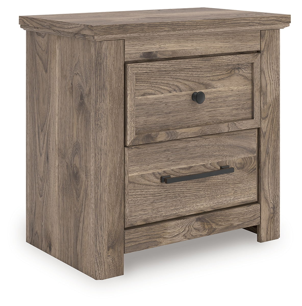 Rusticott - Two Drawer Night Stand - Brown - Image 4