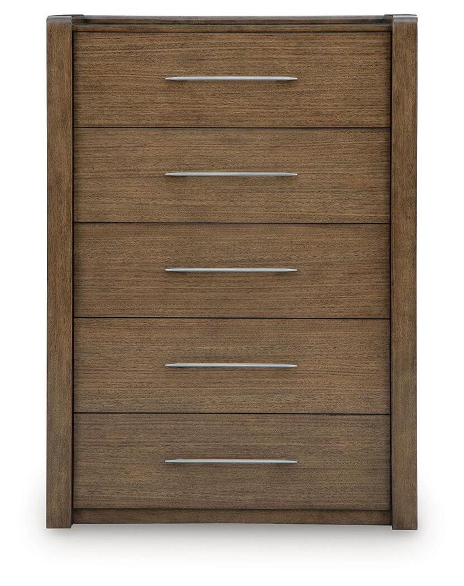 Marxmore - Five Drawer Chest - Brown - Image 4