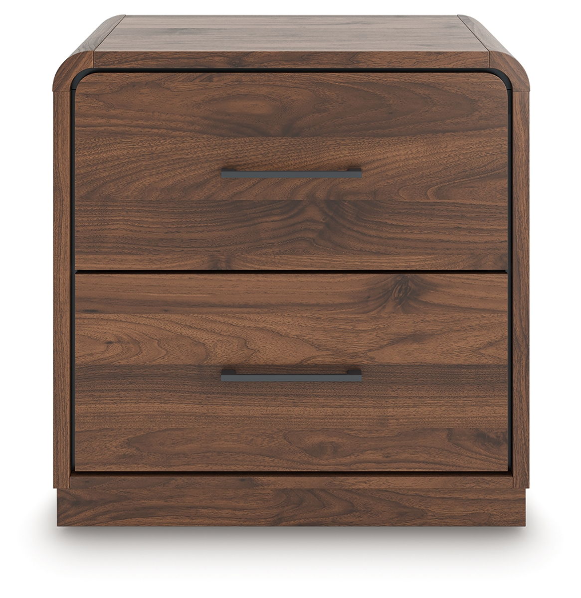 Fortlorn - Two Drawer Night Stand - Walnut Brown - Image 2