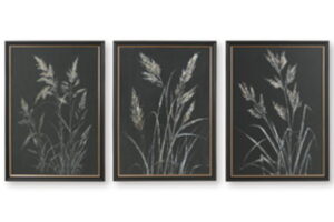 Janisburg - Wall Art Set (Set of 3) - Black / White / Brown