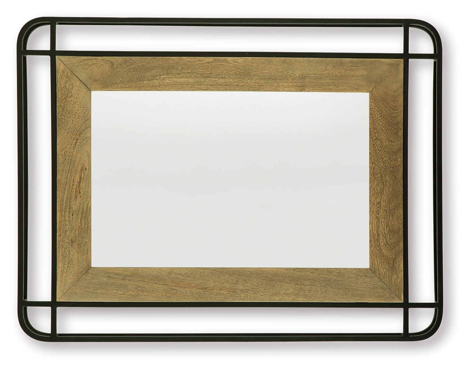 Beelman - Accent Mirror - Black / Brown - Image 2
