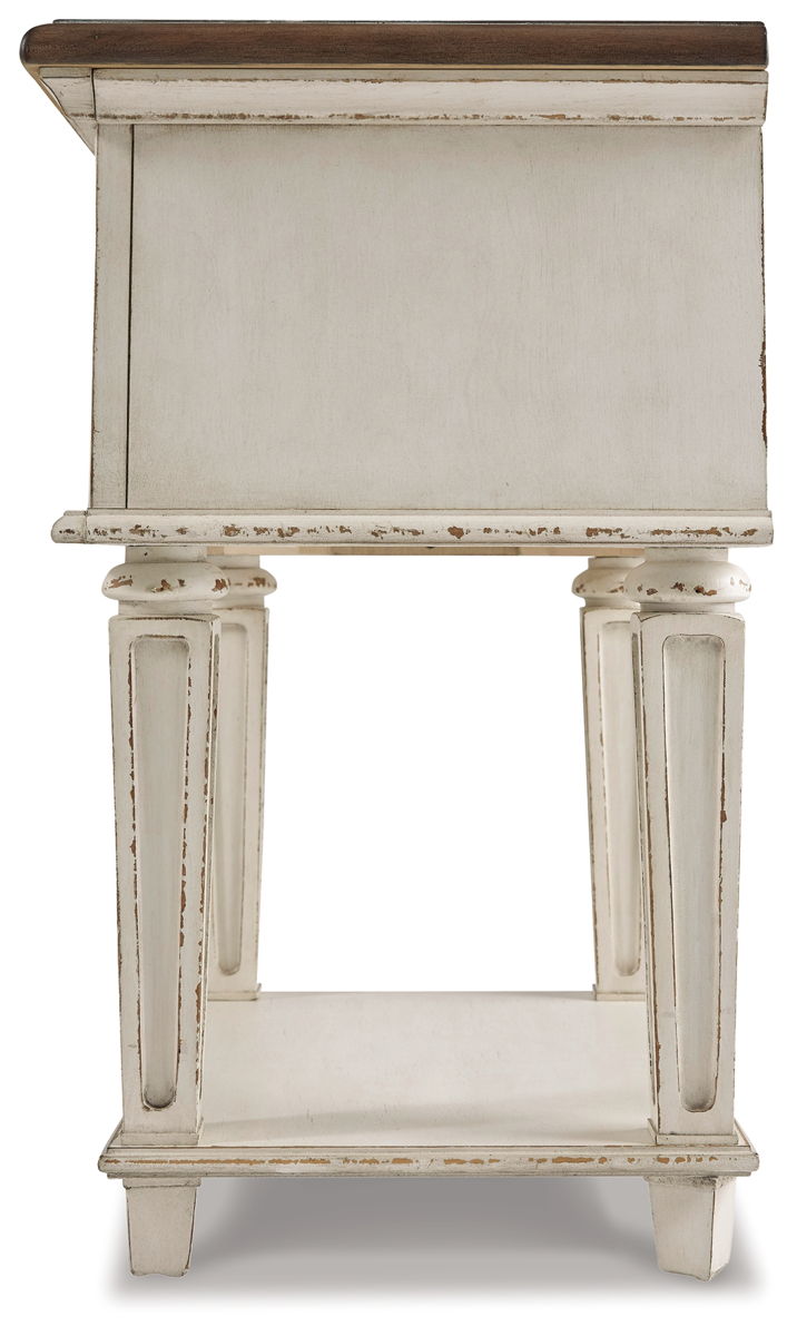 Realyn - One Drawer Night Stand - Chipped White - Image 2