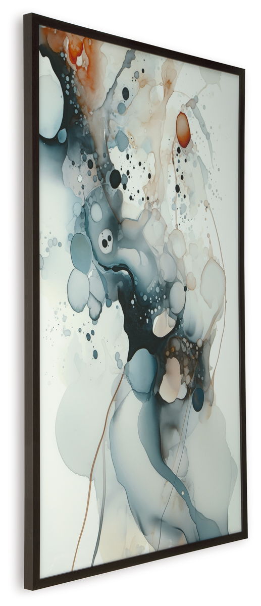 Foxenburg - Wall Art - Blue / Amber / White - Image 4