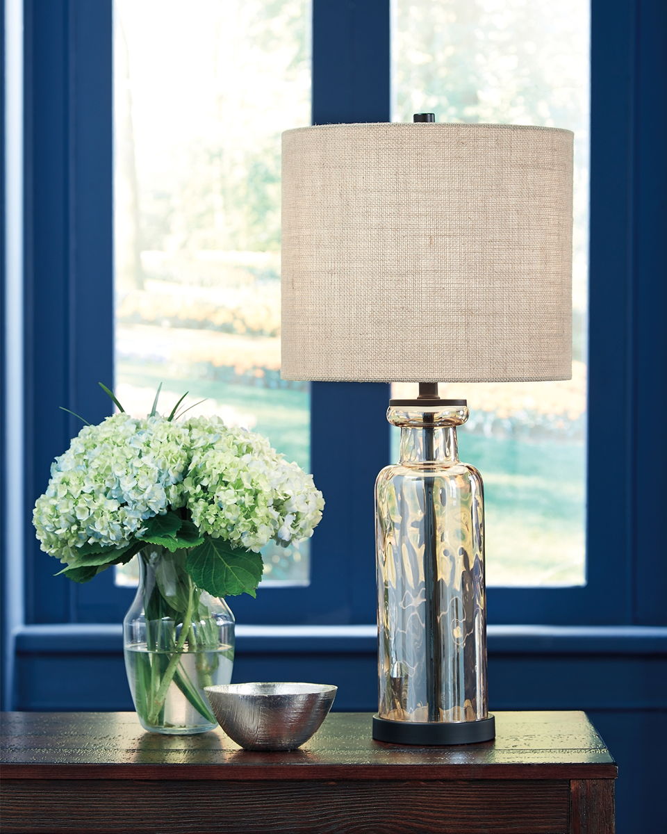 Laurentia - Glass Table Lamp - Champagne - Image 2