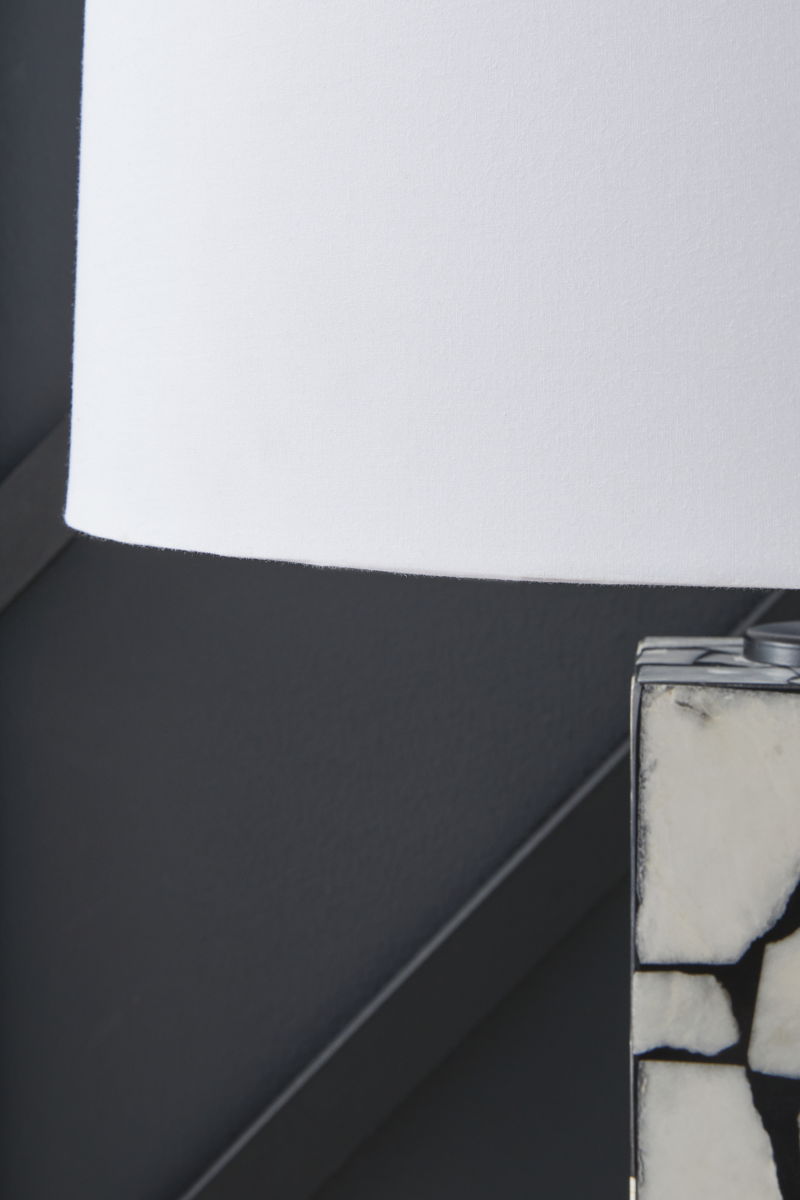 Macaria - Marble Table Lamp - White / Black - Image 4