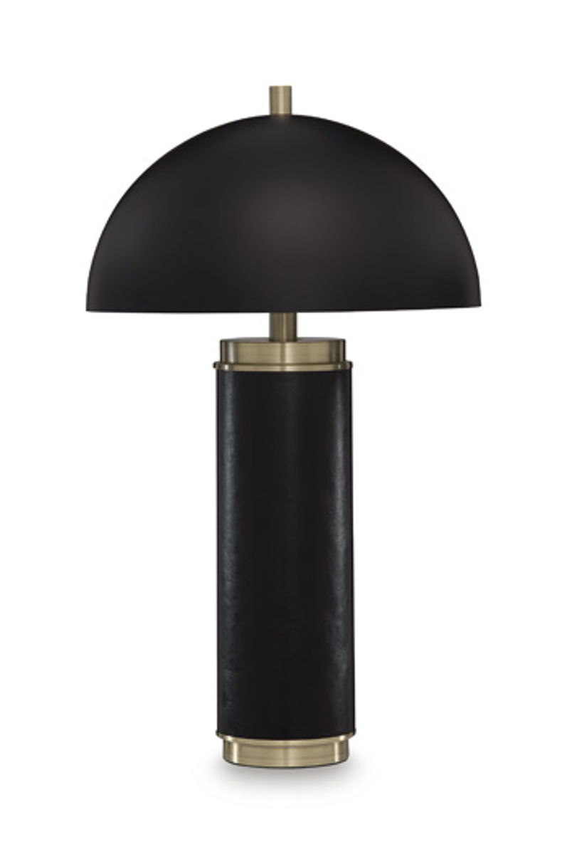 Lemland - Metal Table Lamp - Black / Gold Finish