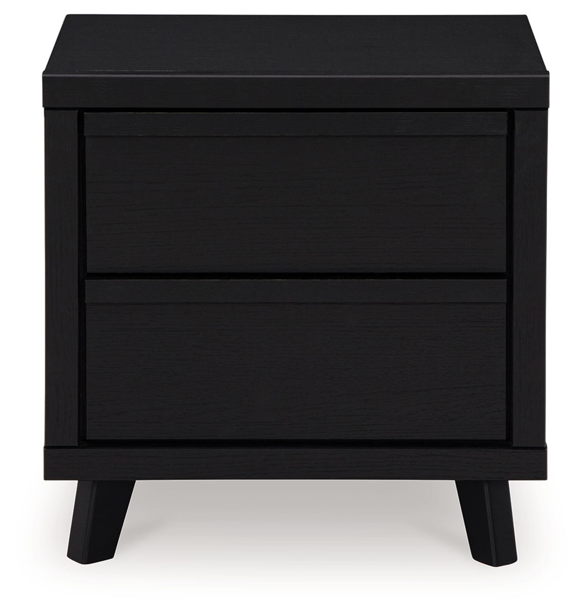 Danziar - Two Drawer Night Stand - Black - Image 3