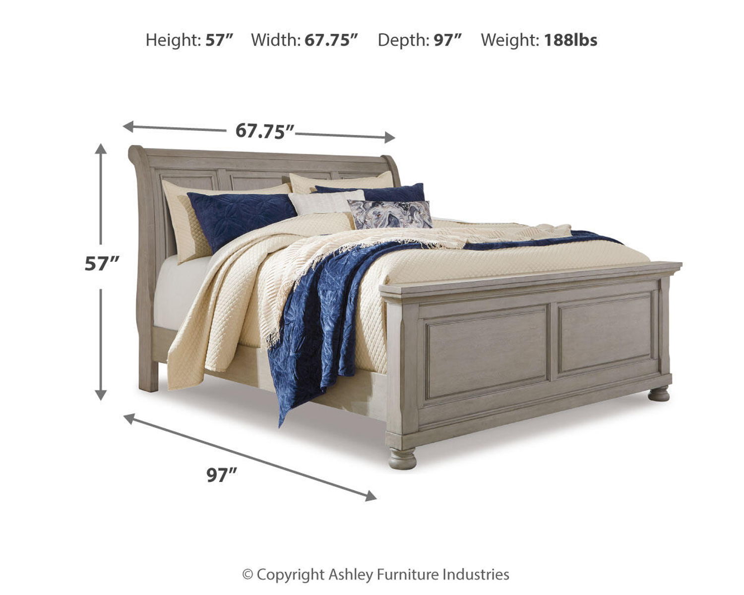Lettner - Sleigh Bed - Image 2
