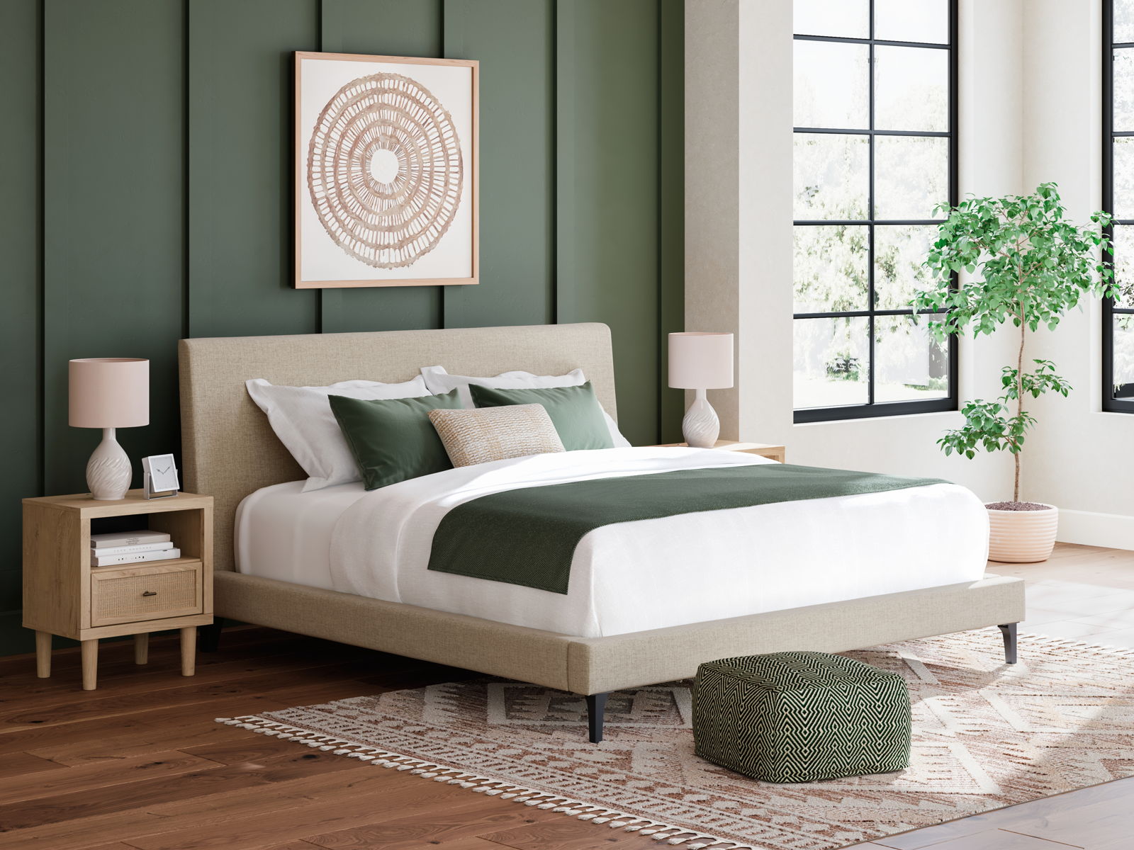 Cielden - Upholstered Bed With Roll Slats - Image 4