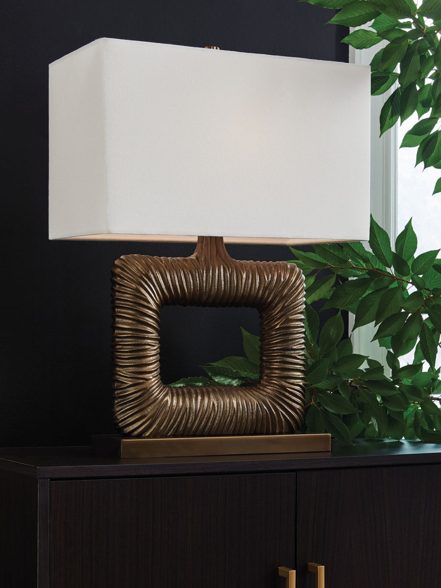 Garronby - Metal Table Lamp - Antique Brass Finish - Image 3