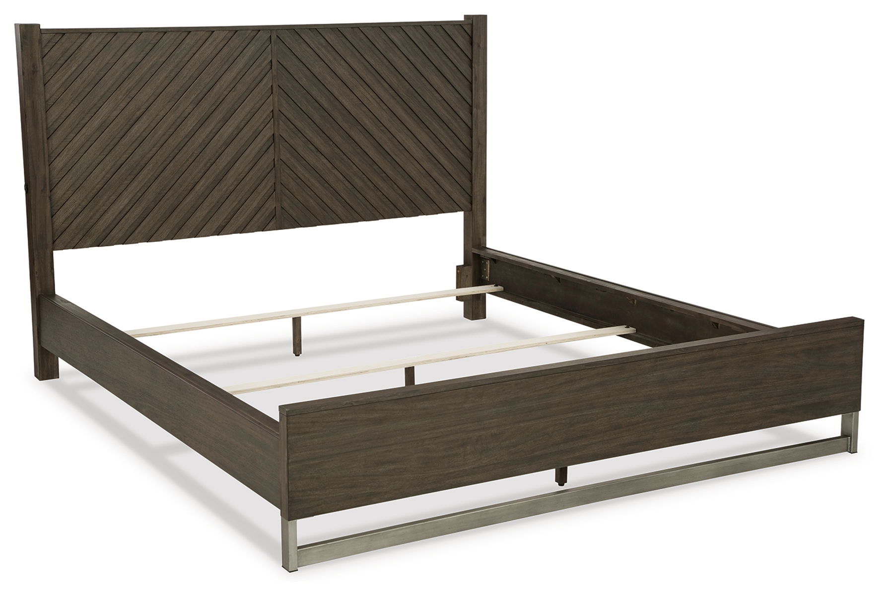 Arkenton - 5 Pc. - Dresser, Mirror, King Panel Bed - Grayish Brown - Image 4