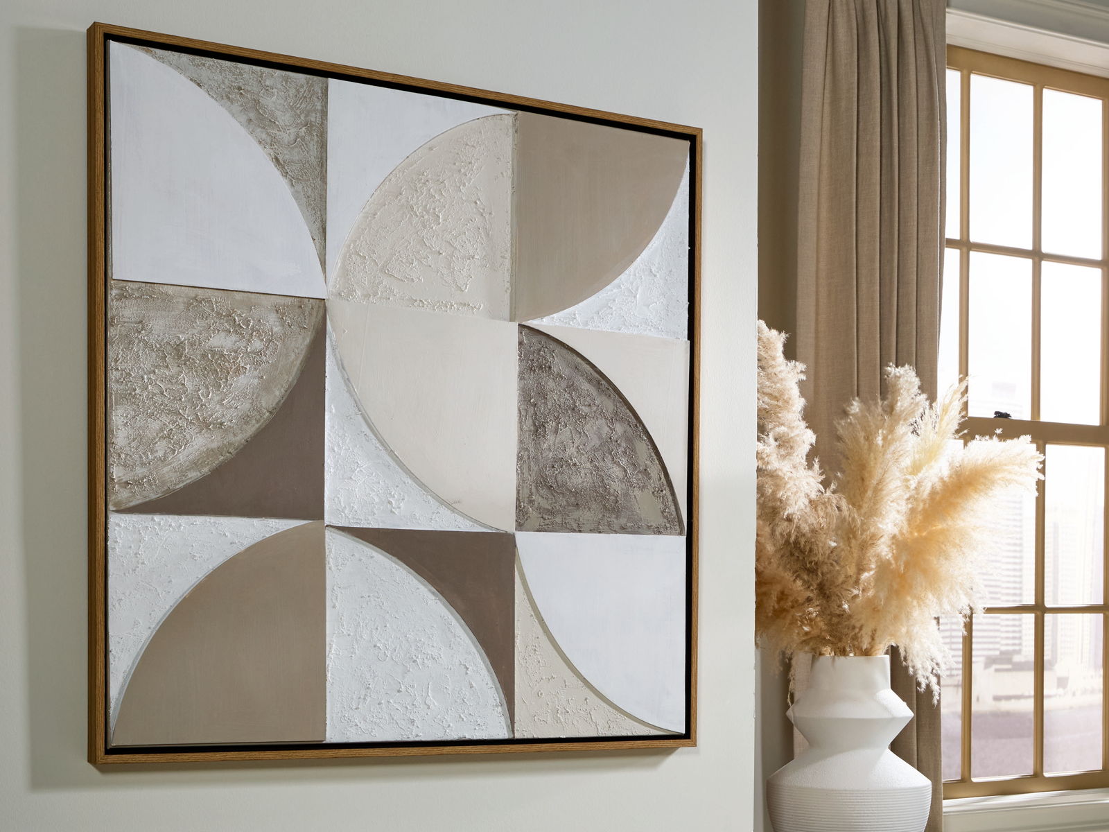 Harelman - Wall Art - Tan / Taupe / White - Image 2