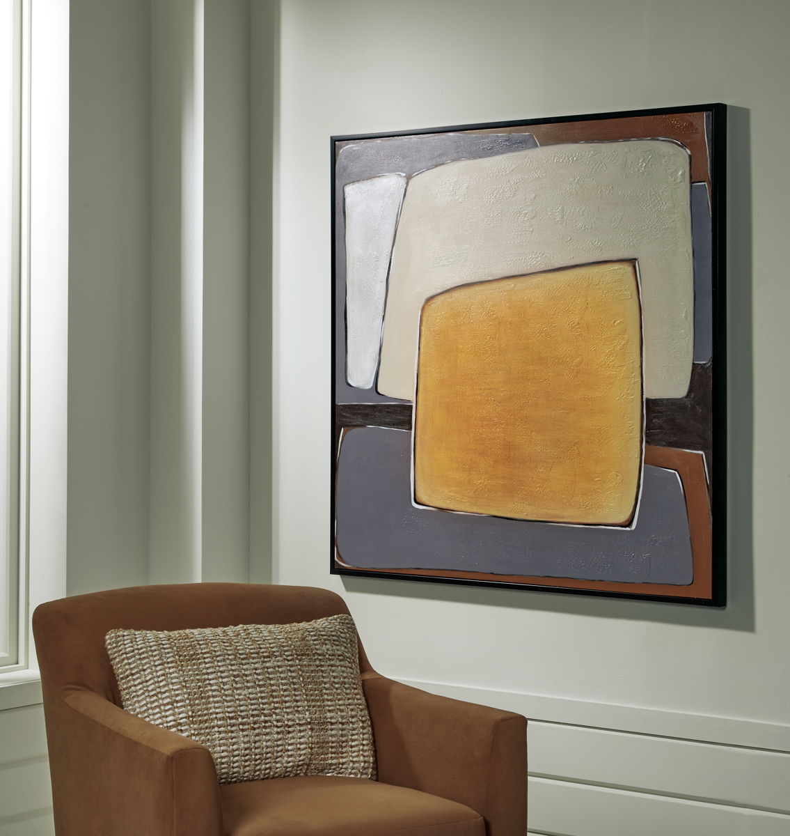 Actman - Wall Art - Cream / Brown / Gray - Image 4