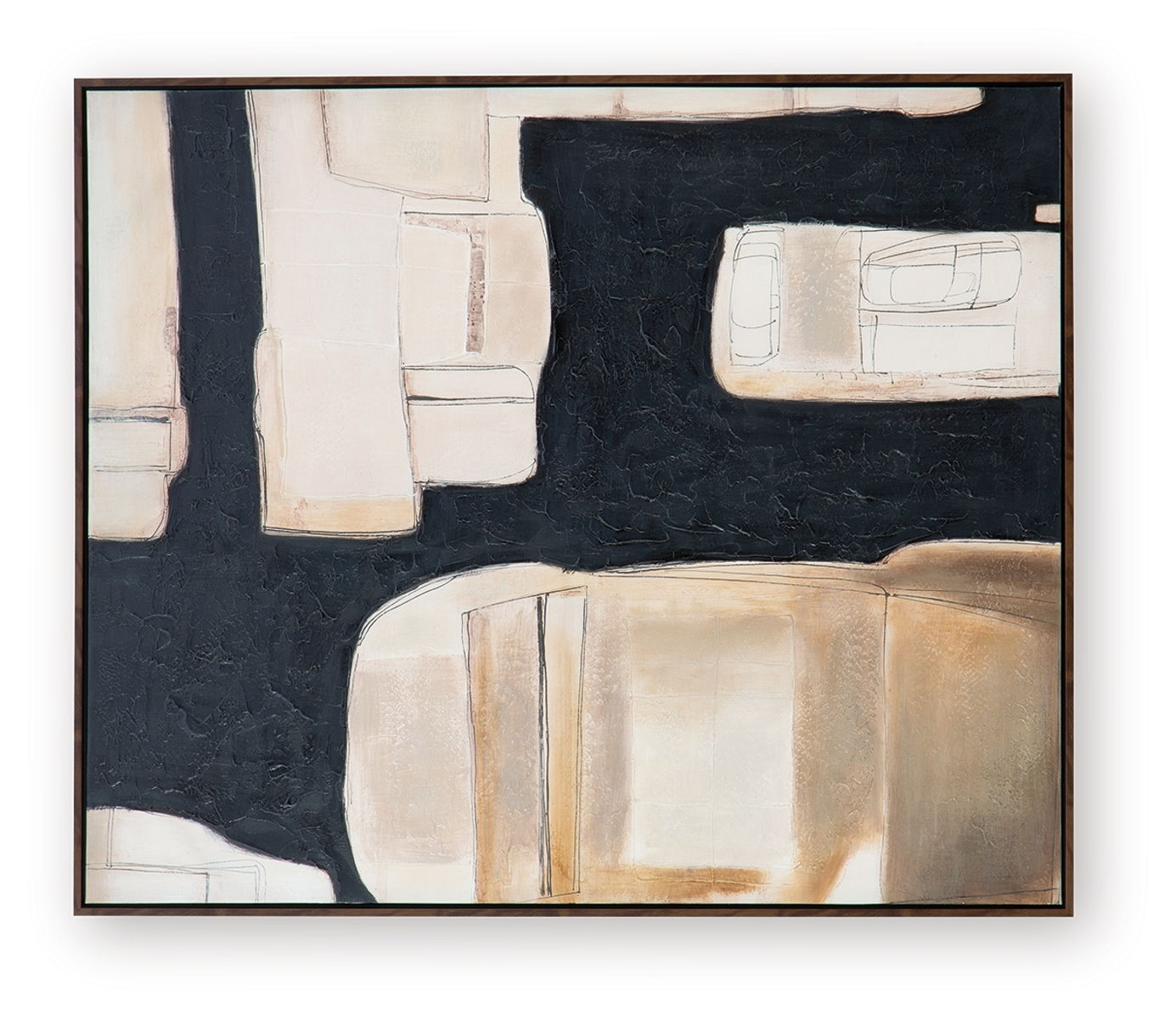 Feyville - Wall Art - Black / Brown / Cream - Image 2